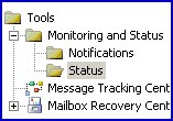 Exchange 2003 Resource Monitoring and Status folder
