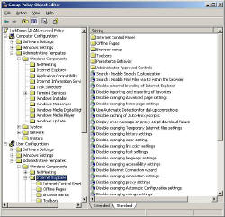 Internet Explorer Group Policies