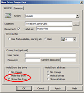 Group Policy Preferences Map Network Drive