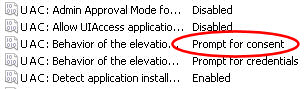 Elevate without prompting - Disable UAC