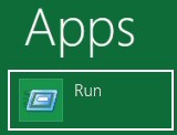 Windows 8 Run Command