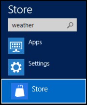 Windows 8 App Store Search
