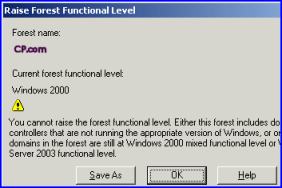 msDS-Behavior-Version ADSI Edit Raise Domain Function Level