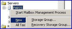 Recovery Storage Group.  New in  Exchange 2003 Server