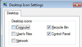 Vista Desktop Icon Settings