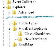Registry HideDesktopIcons