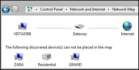 Windows Vista - Control Panel, Network & Internet, Network Map