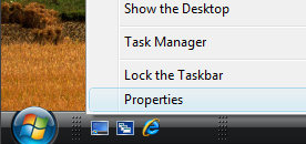 Windows Vista Taskbar