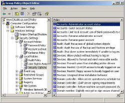 Group Policy, Security Options