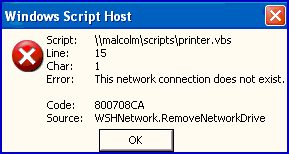 Troubleshooting advice for VBScript.  Problem solving ideas.