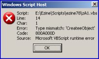How to Diagnose Code 800 Errors in VBScript
