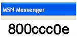 81000306 - MSN  Messenger Error Code