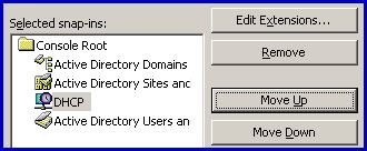 Windows Vista New features -  MMC move up / down