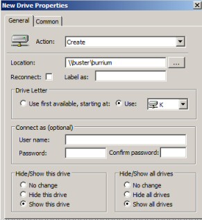 Group Policy Preferences Map Network Drive