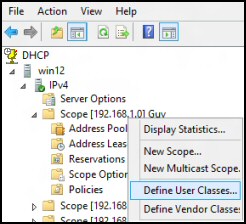 DHCP in Windows Server 2012