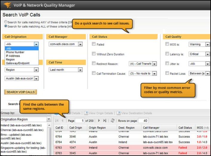 SolarWinds VoIP & Network Quality Manager