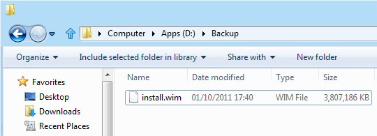 Create Windows 8 Image with Recimg
