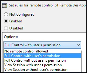 Windows 8 Remote Desktop Group Policy