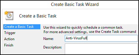 How to create a Windows 8 Task