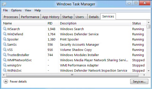 Windows 8 Task Manager