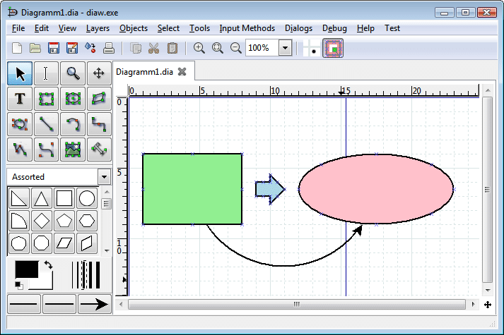 Dia diagram editor