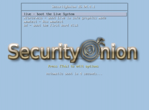 Security Onion screen capture