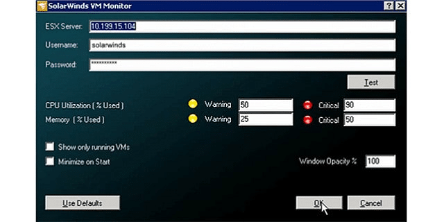 SolarWinds VM Monitor